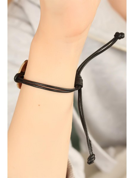LOVE (Aşık) Siyah Deri İpli Unisex Mood Bileklik LOVE (Aşık) Siyah Deri İpli Unisex Mood Bileklik