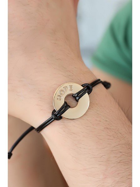 HOPE (Umutlu) Deri İpli Unisex Mood Bileklik HOPE (Umutlu) Deri İpli Unisex Mood Bileklik