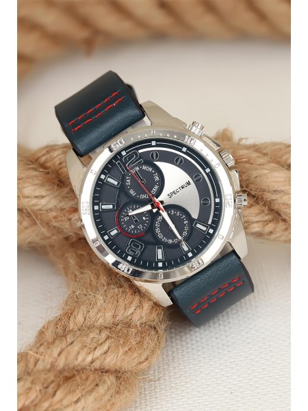 Lacivert Renk Kordonlu Silver Metal Kasa Erkek Saat Lacivert Renk Kordonlu Silver Metal Kasa Erkek Saat