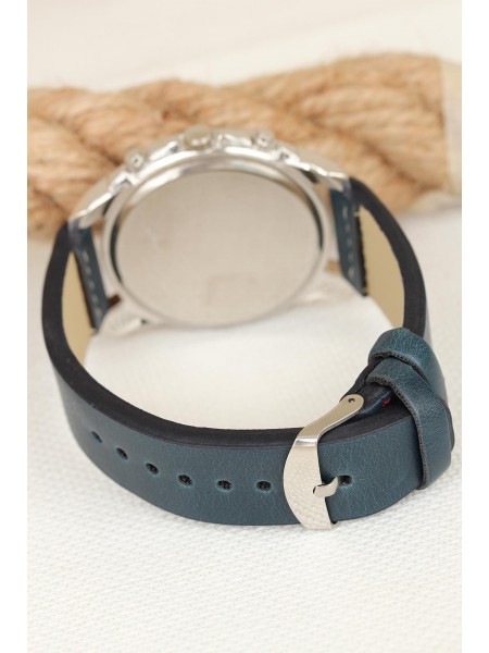 Lacivert Renk Kordonlu Silver Metal Kasa Erkek Saat Lacivert Renk Kordonlu Silver Metal Kasa Erkek Saat