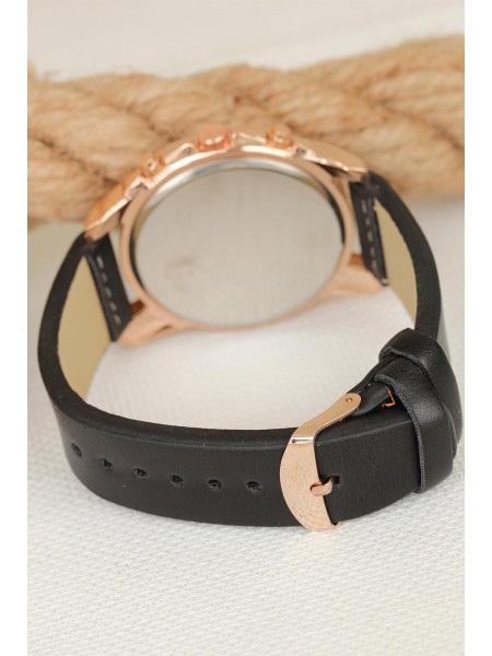 Siyah Renk Kordonlu Rose Metal Kasa Erkek Saat Siyah Renk Kordonlu Rose Metal Kasa Erkek Saat