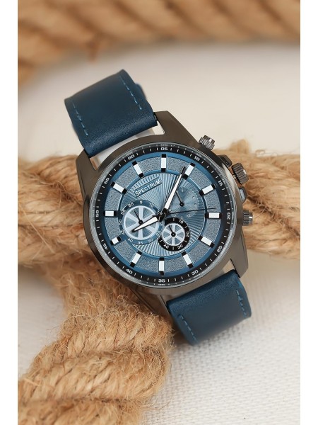 Lacivert Renk Deri Kordonlu Füme Metal Spor Kasa Erkek Kol Saati Lacivert Renk Deri Kordonlu Füme Metal Spor Kasa Erkek Kol Saati