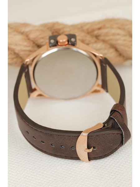 Kahverengi Deri Kordonlu Rose Spor Kasa Erkek Kol Saati Kahverengi Deri Kordonlu Rose Spor Kasa Erkek Kol Saati