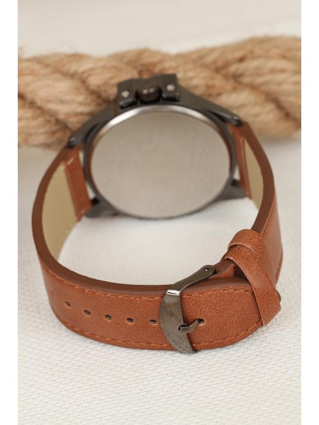 Kahverengi Deri Kordonlu Füme Spor Kasa Erkek Kol Saati Kahverengi Deri Kordonlu Füme Spor Kasa Erkek Kol Saati