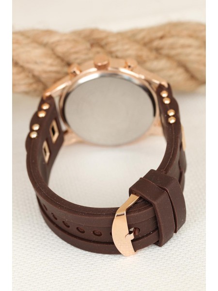 Kahverengi Silikon Kordonlu Rose Spor Kasa Erkek Kol Saati Kahverengi Silikon Kordonlu Rose Spor Kasa Erkek Kol Saati