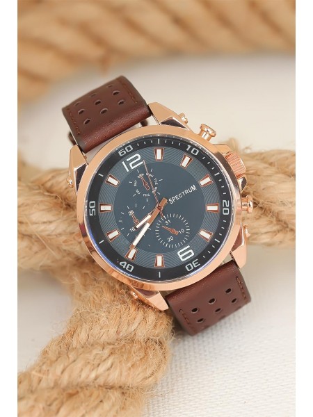 Kahverengi Deri Kordonlu Rose Spor Metal Kasa Erkek Kol Saati Kahverengi Deri Kordonlu Rose Spor Metal Kasa Erkek Kol Saati