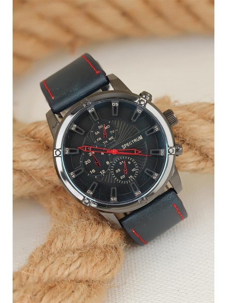 Lacivert Deri Kordonlu Füme Spor Metal Kasa Erkek Kol Saati Lacivert Deri Kordonlu Füme Spor Metal Kasa Erkek Kol Saati