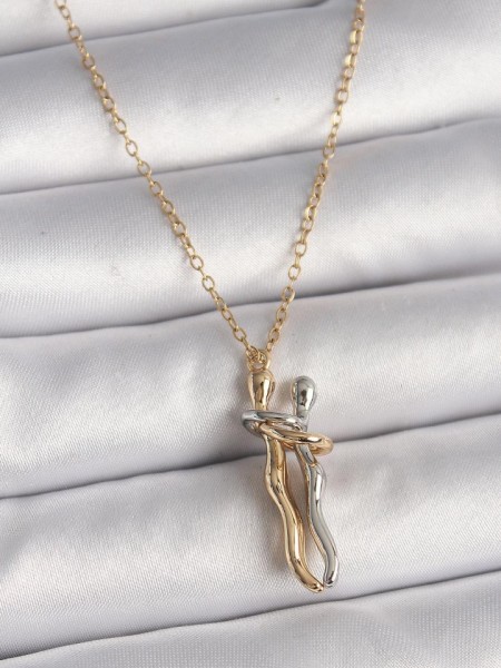 316L Çelik Gold Renk Zincir Renkli Sarılma Model Kadın Kolye 316L Çelik Gold Renk Zincir Renkli Sarılma Model Kadın Kolye